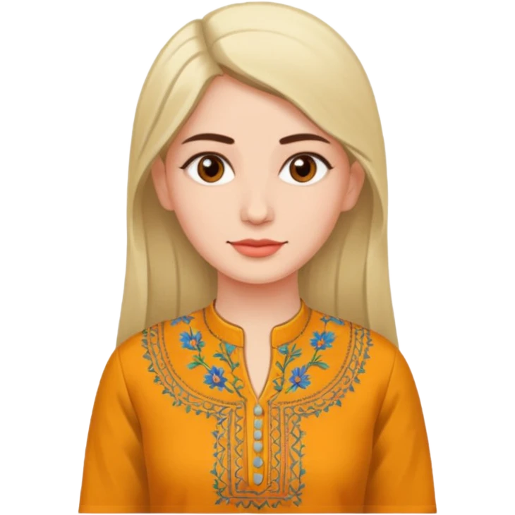 kurta wearing woman emoji