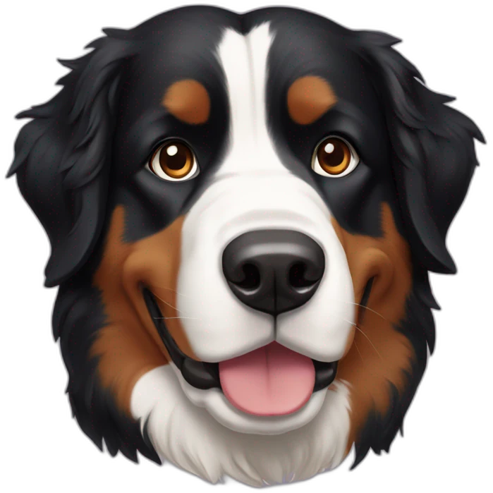Bernese mountain dog emoji