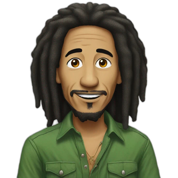 Clinton as Bob marley emoji
