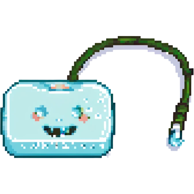 A dental floss emoji