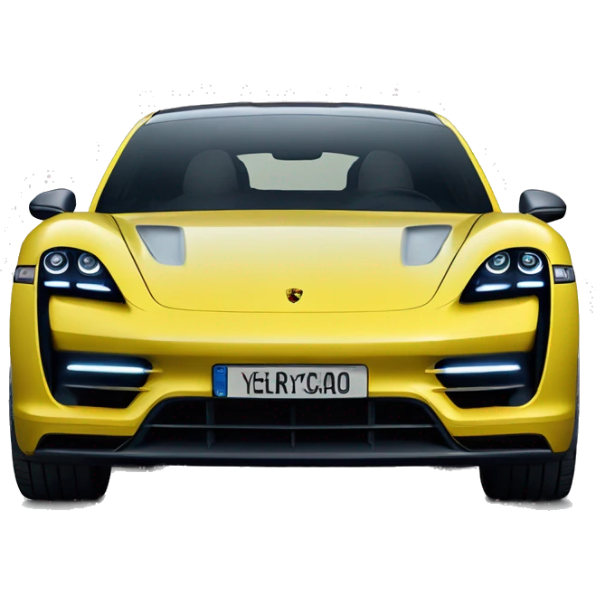 A Porsche Taycan transformer emoji