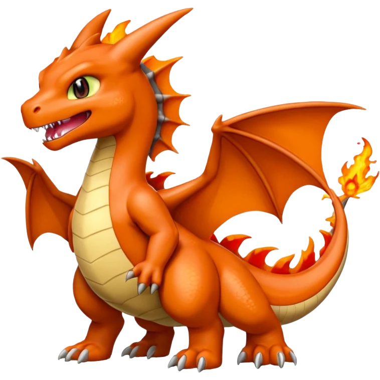Toothless-Charizard-Fakémon-hybrid-creature (full body)  emoji