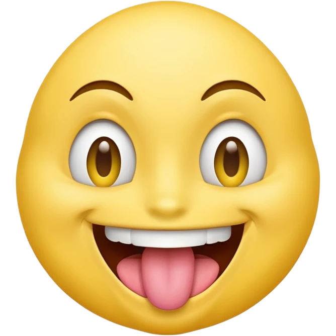 yellow face with tongue sticking out to the side emoji