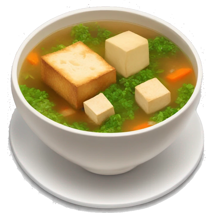 Malatang soup with fried tofu emoji
