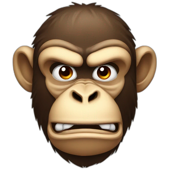 monkey angry emoji