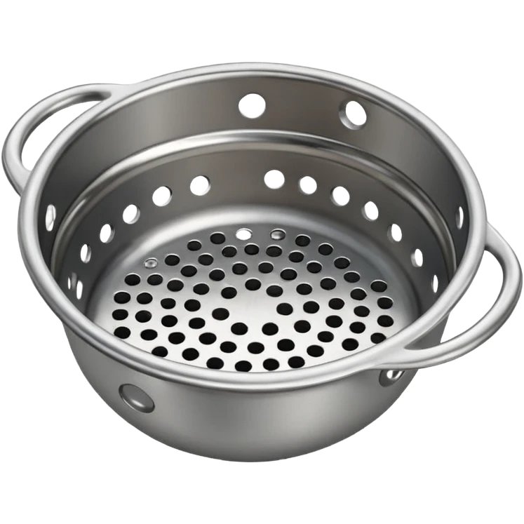 Metal strainer with tiny holes  emoji