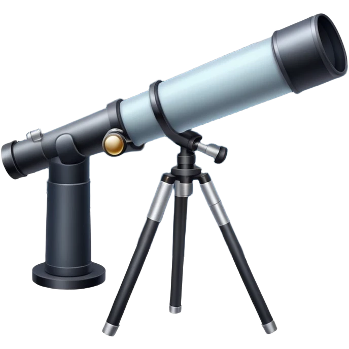 An icon featuring a telescope, stars, and a planet, symbolizing astronomy. The design includes a crescent moon, distant galaxies, and constellations, representing the study of space and celestial bodies. Transparent background highlights the exploration of the universe and cosmic phenomena. emoji