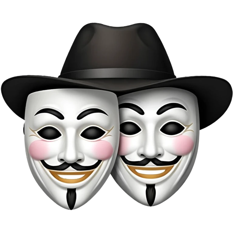 comedy masks guy fawkes masks icon emoji