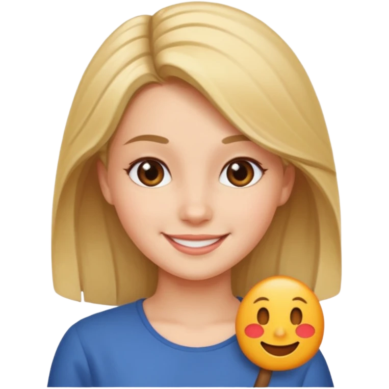 دختری که جوانه جانبی  emoji