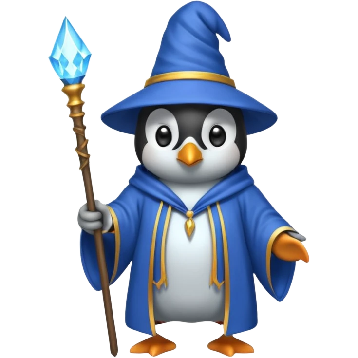 Penguin Wizard emoji
