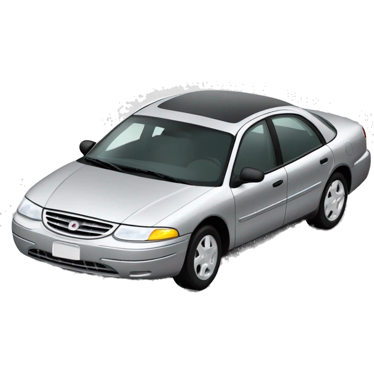 mercury sable 1998 car silver emoji