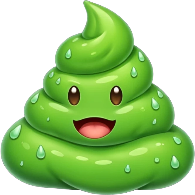 Green poop emoji