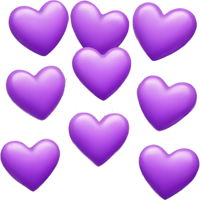 Purple heart cured emoji