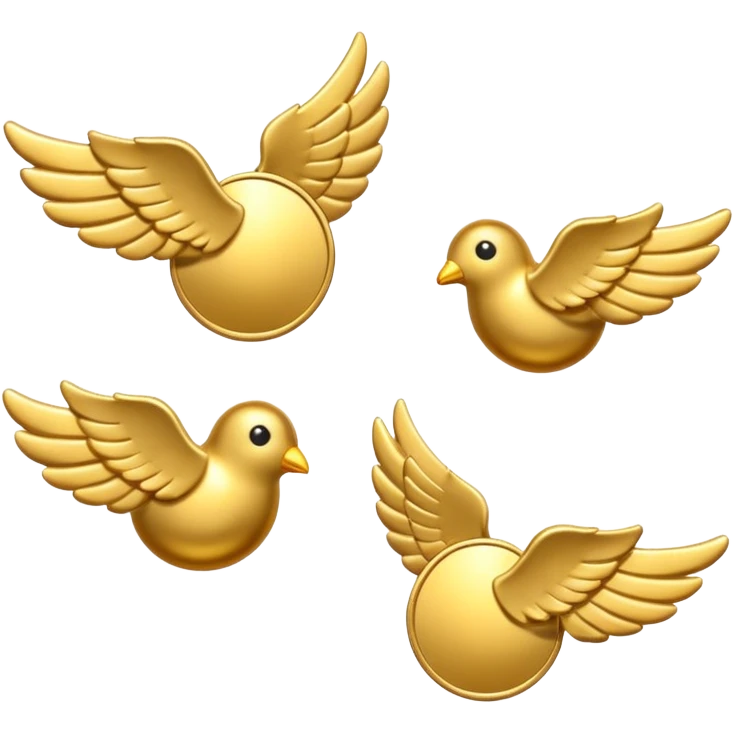 coins fly emoji