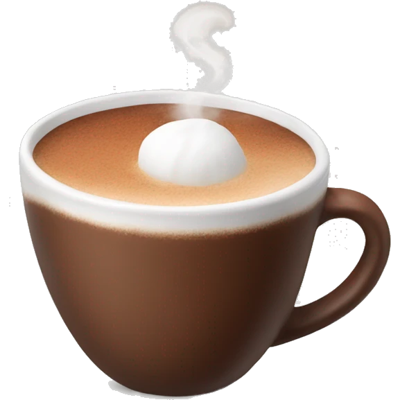 chocolat chaud avec chamallow emoji
