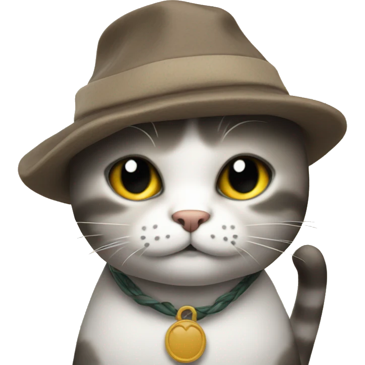 Gato con gorro emoji