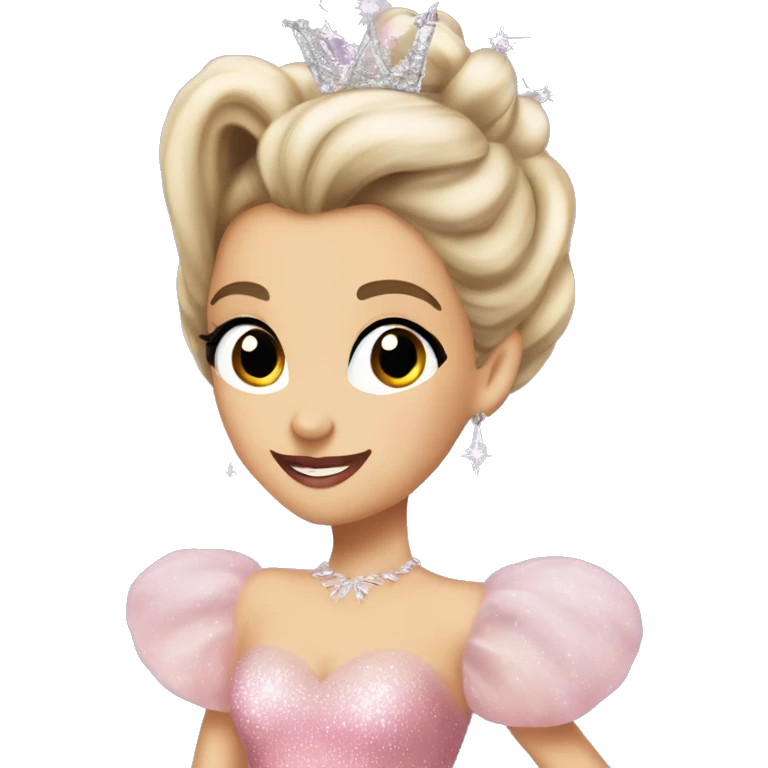 Arianna grande dressed as Glinda super skinny emoji
