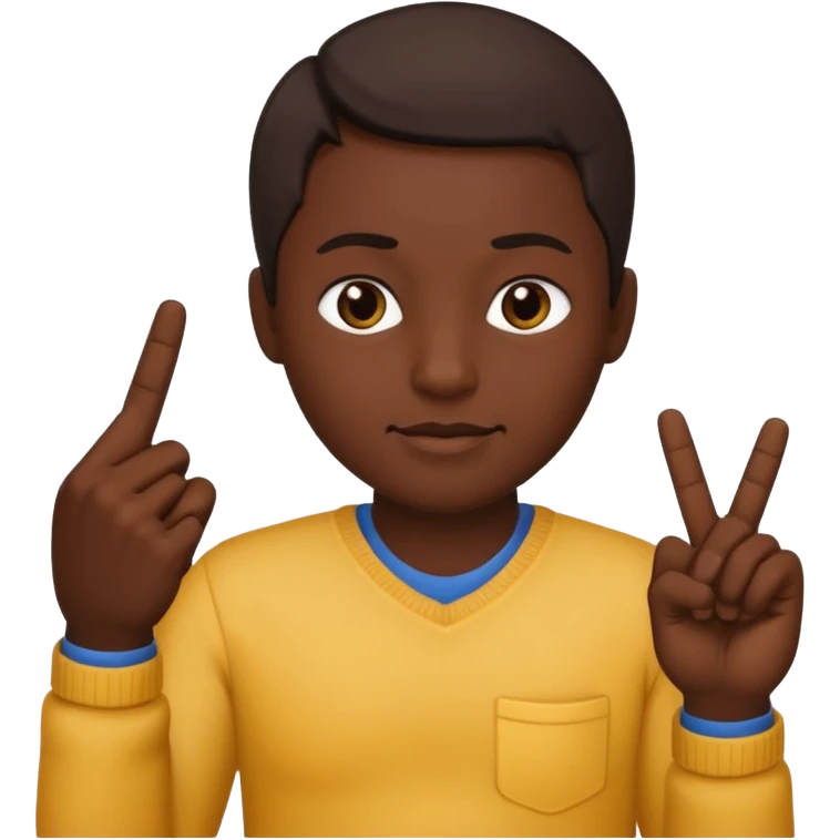 Make a dark emoji by using 👦🏿🫃🏿🖕🏿 emoji