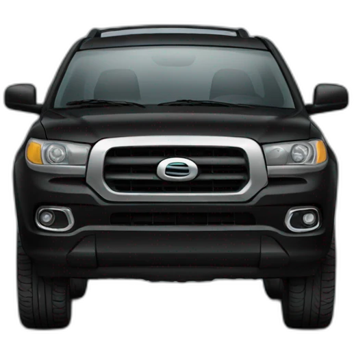 black SUV emoji