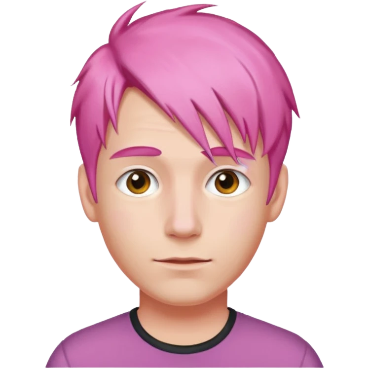 pink haired man emoji