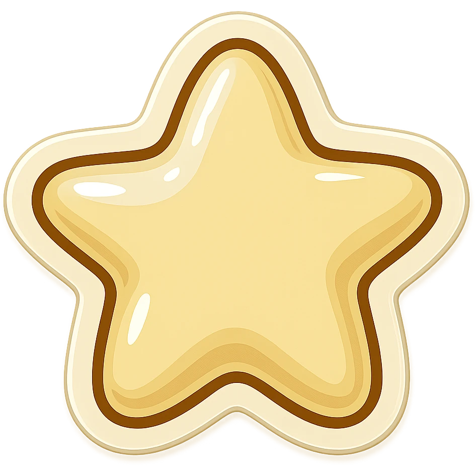 star carved from ivory emoji