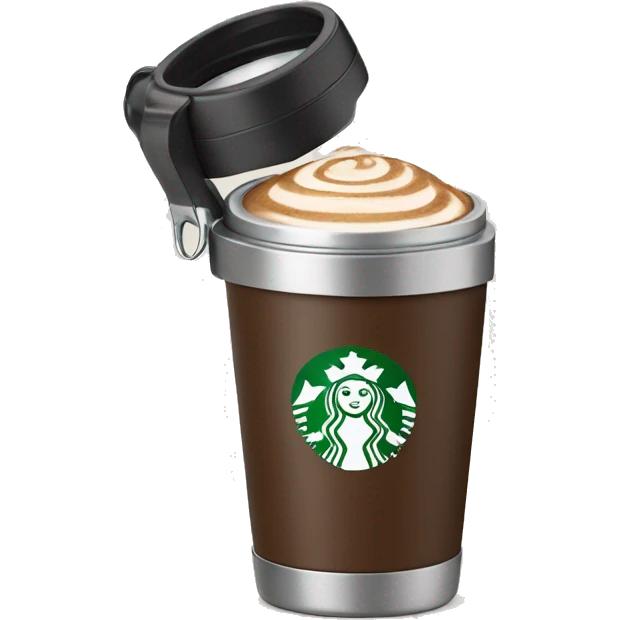 Starbucks coffee thermos emoji