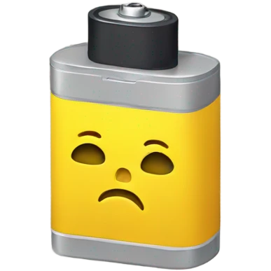 Yellow Sad battery  emoji