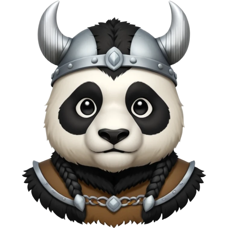 Panda Bear viking emoji
