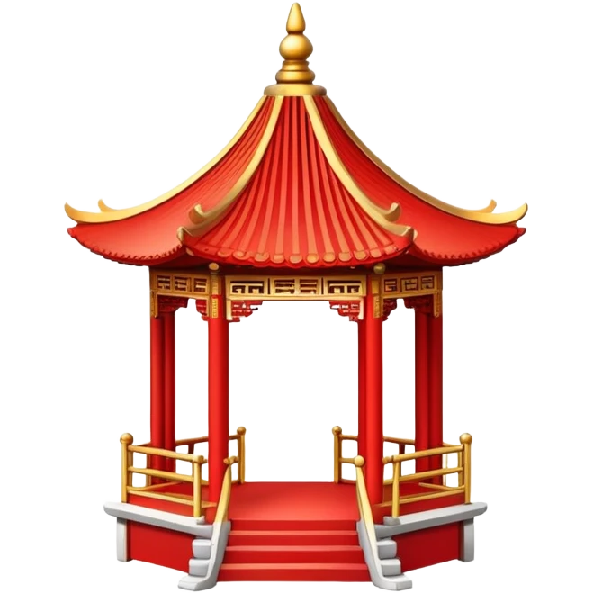 Small delicate Chinese pavilion emoji