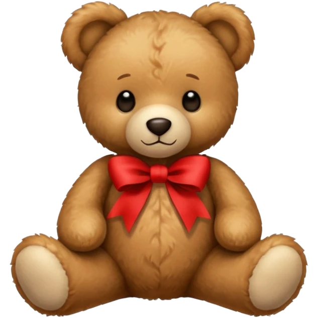 teddy bear with red ribbon emoji