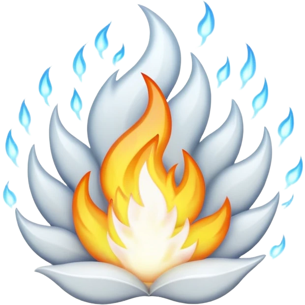 White fire emoji