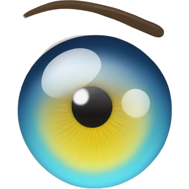 water drop eye emoji