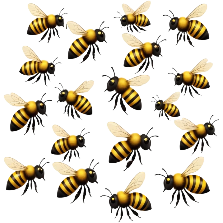 Bees emoji