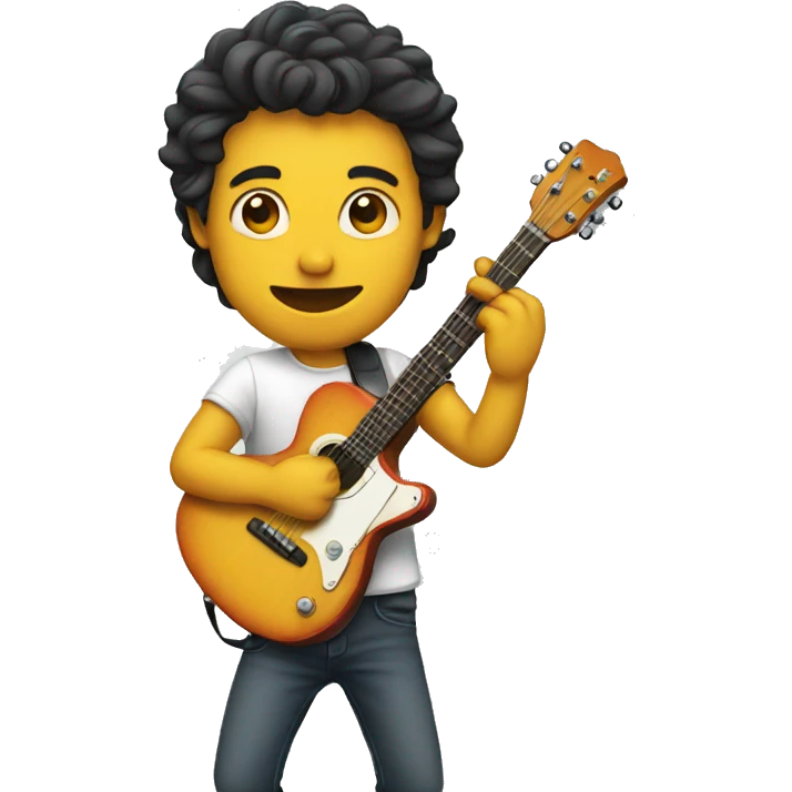 man playing guitar emoji