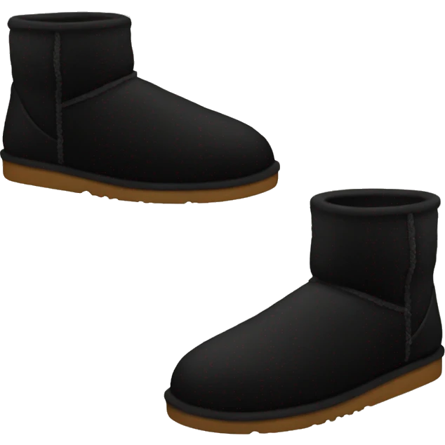 Black ugg slipper emoji