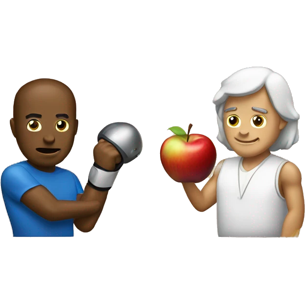 Apple vs samsung duel emoji
