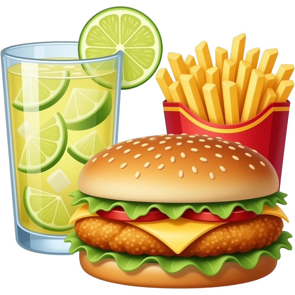 Can you have a Chick-fil-A sandwich with the Chick-fil-A lemonade, and the fries? emoji