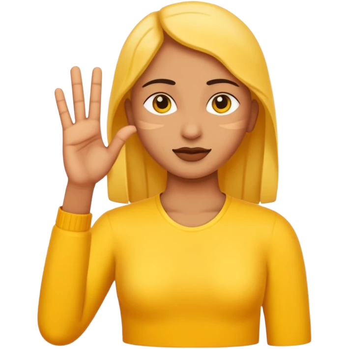generate a good professional image for letter 'A' where it should be a emoji ,where 'A' is Indian sign language emoji