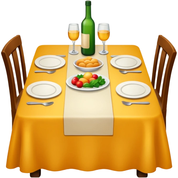 dinner table emoji