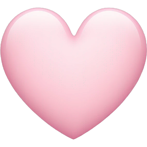 light pink heart emoji