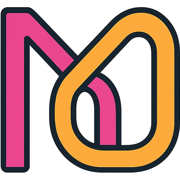 intertwining of two letters M and O emoji