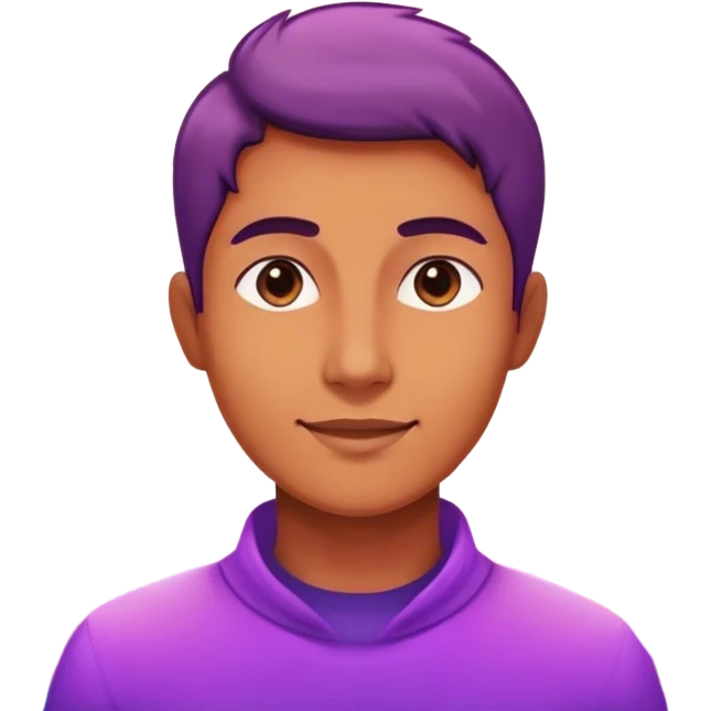 A charismatic person glowing in center of a room, radiating a violet warm bright aura glow, he is attracted with a lot of people around emoji
