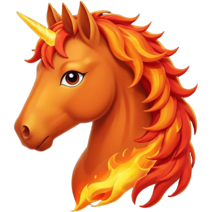 Fire horse emoji