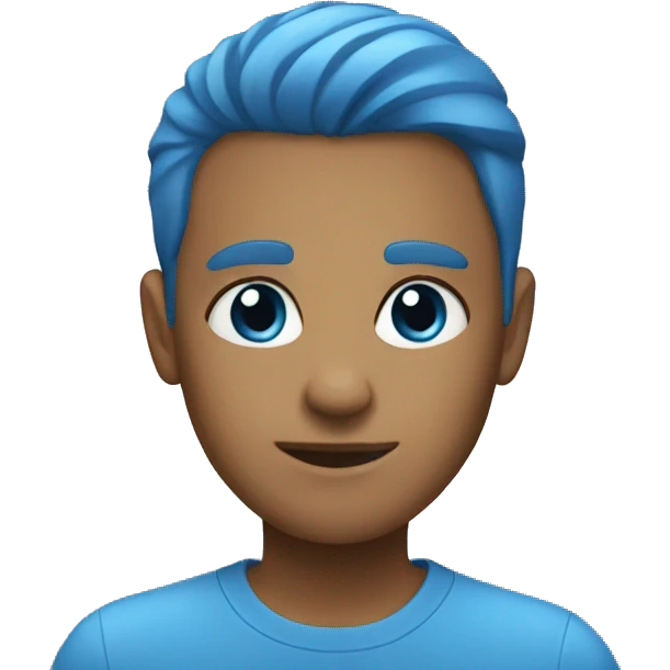 Blue emoji