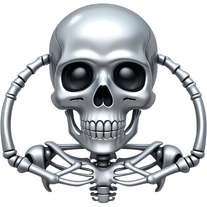 Chrome skeleton  emoji