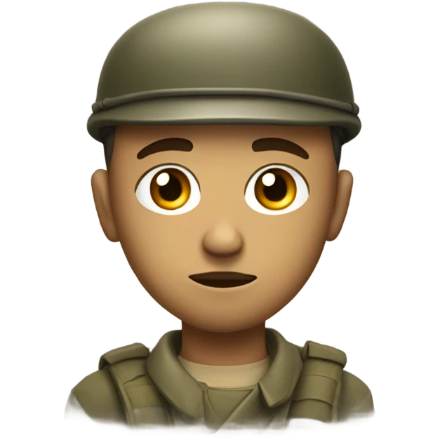 make an 100 yard stare emoji of a solier emoji