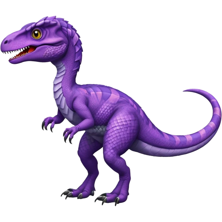 Purple velociraptor emoji