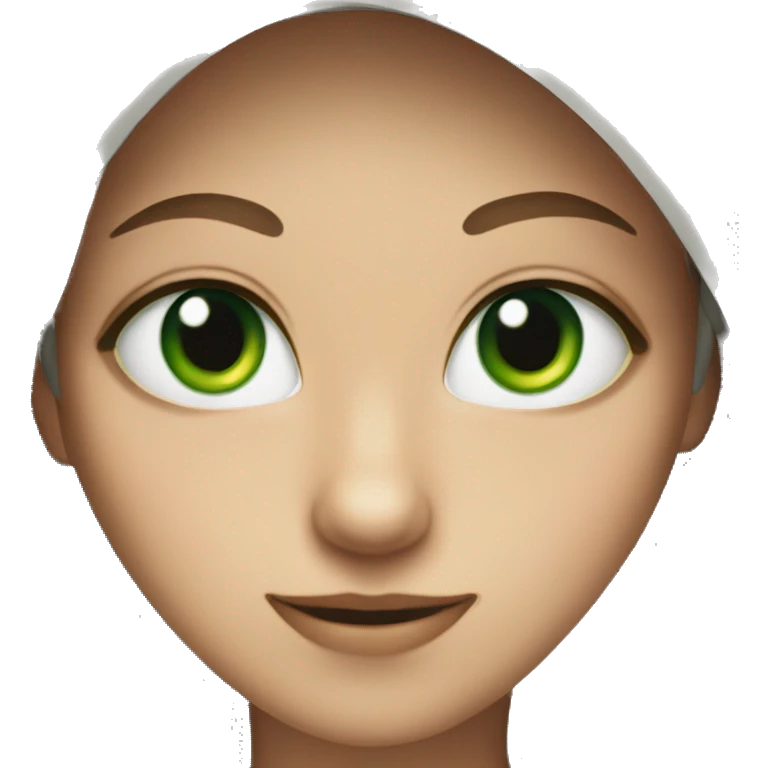 Black cat green eyes  emoji