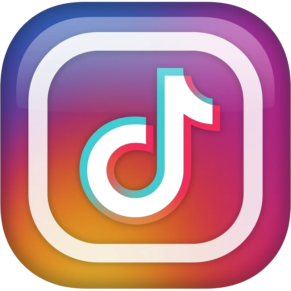 Instagram Facebook TikTok YouTube icon emoji