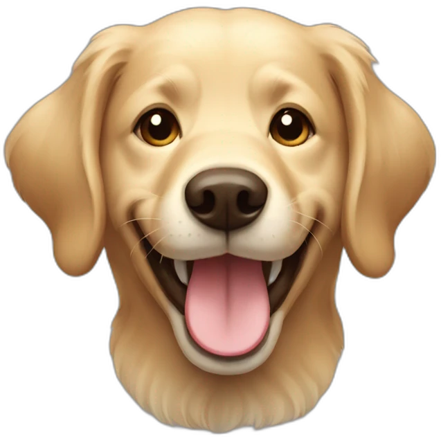 Happy retriver smiling emoji